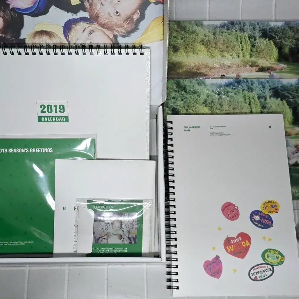 방탄 2019 시즌그리팅 풀셋 뷔 포토 특전 마우스패드 포함 BTS 2