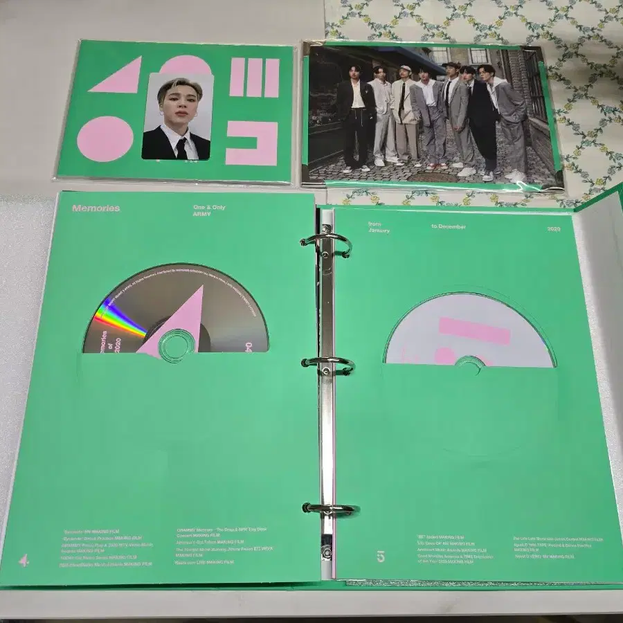 방탄 BTS 2020 메모리즈 DVD 풀셋(포카 지민) 5