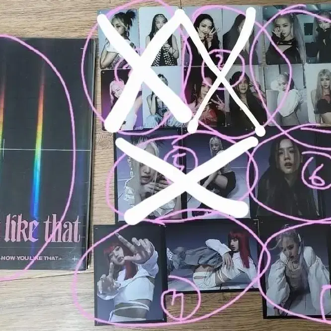 블랙핑크 앨범 HOW YOU LIKE THAT 포카 엽서 포토카드 1