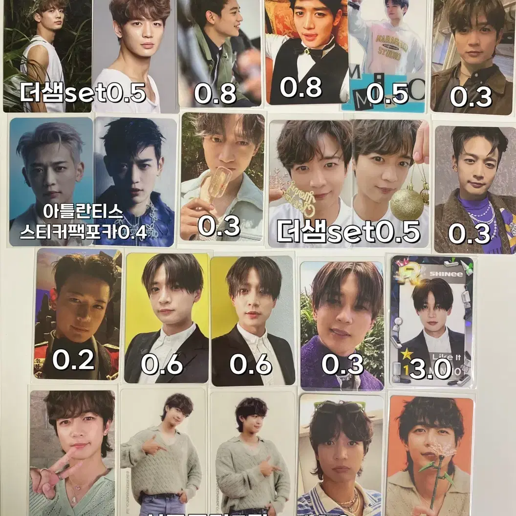 샤이니 민호 포카(솔로,단체)+굿즈 등 1