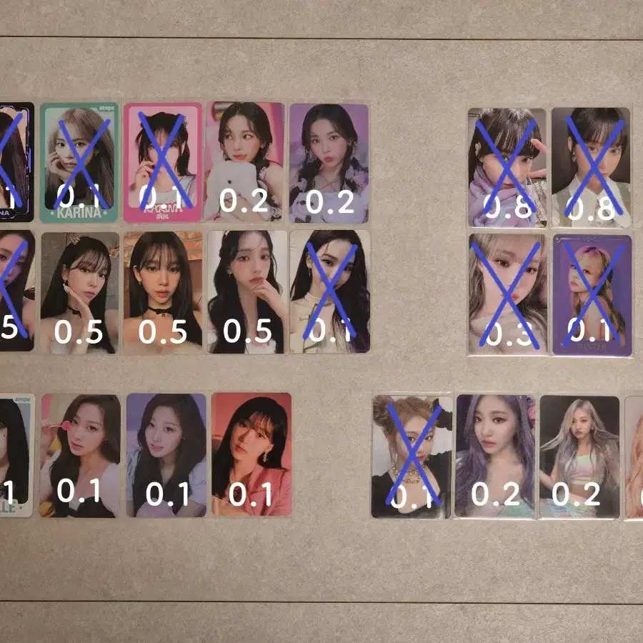 에스파 포카 카리나 윈터 지젤 닝닝 앨범 트레카 크리스마스 미공포 굿즈 1