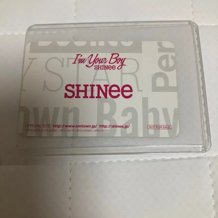 샤이니 일본앨범 Im your Boy 일본단체포카 2
