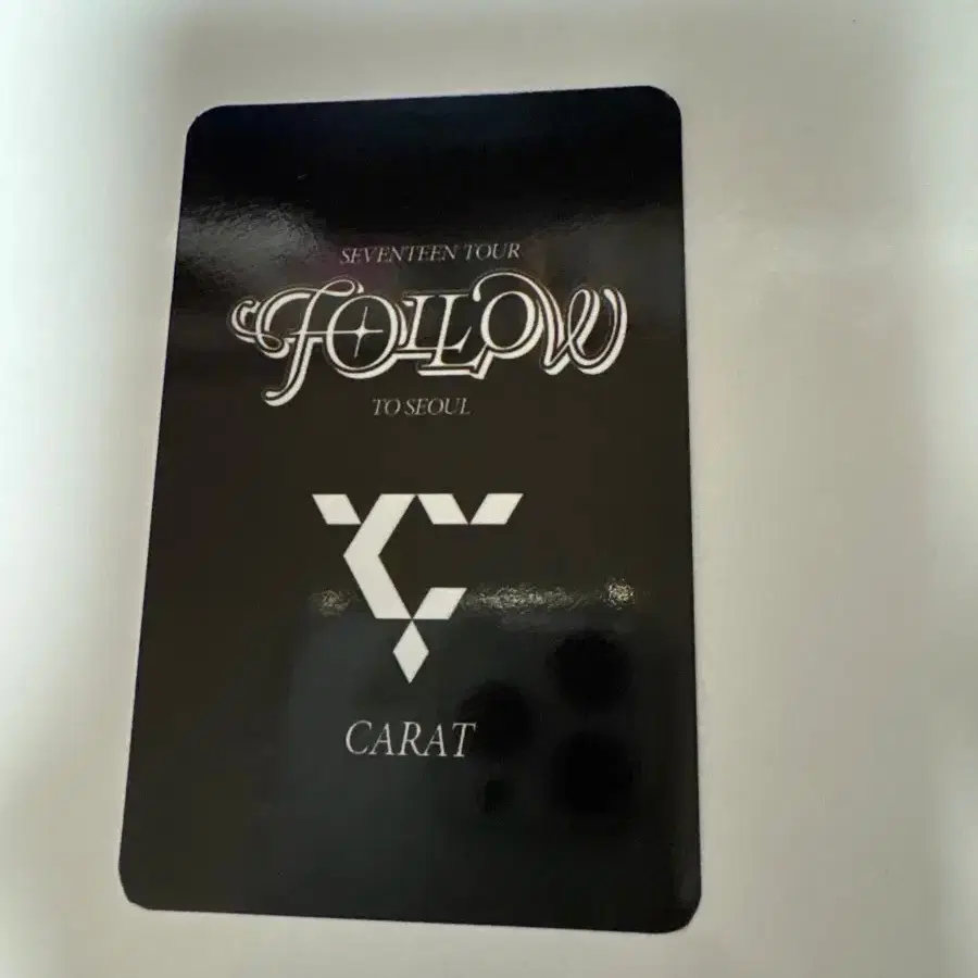 세븐틴 follow콘서트 서울 정한 캐럿존 포토카드 판매 2