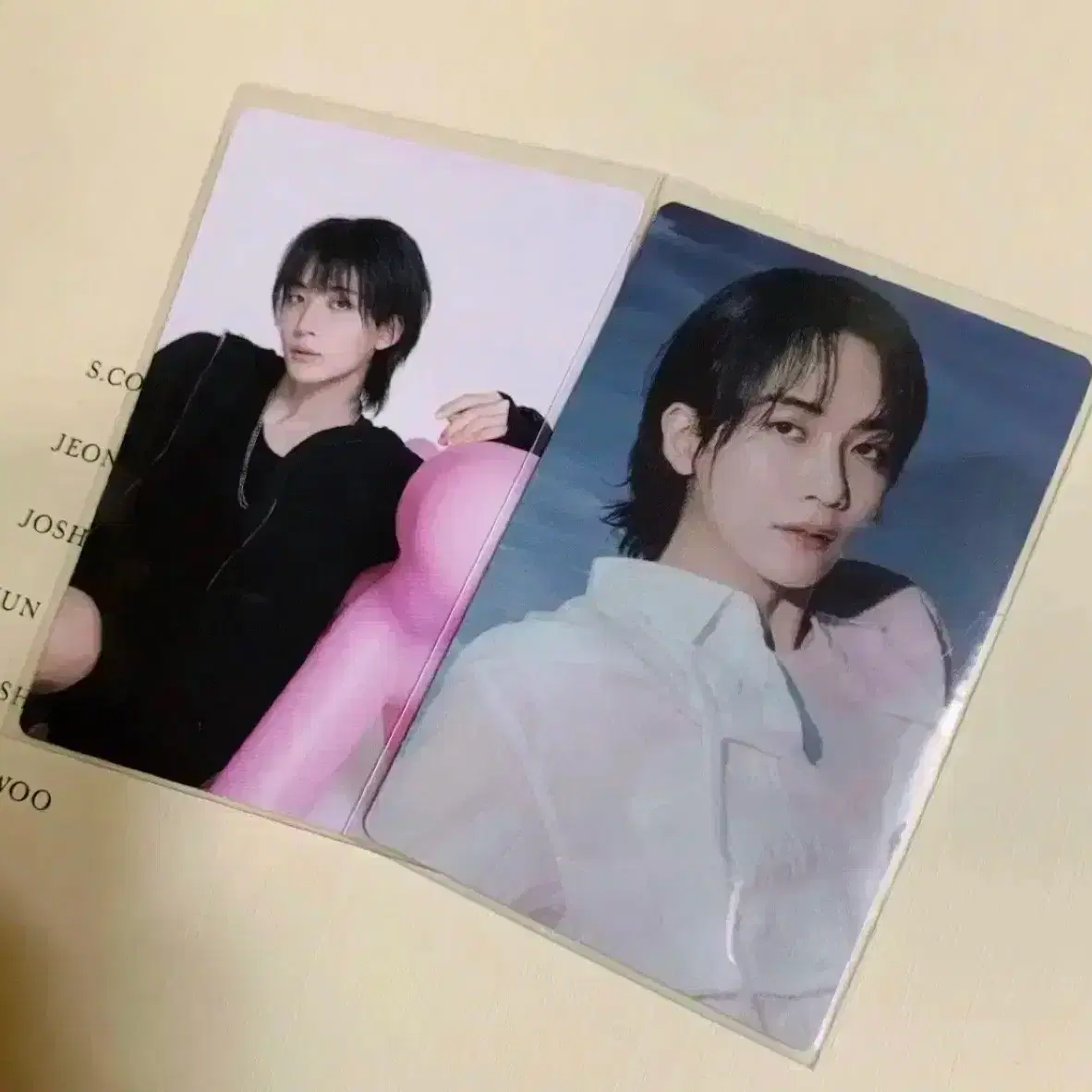 세븐틴 에스쿱스 정한 조슈아 12집 스필더필스 95즈 포카 양도 3