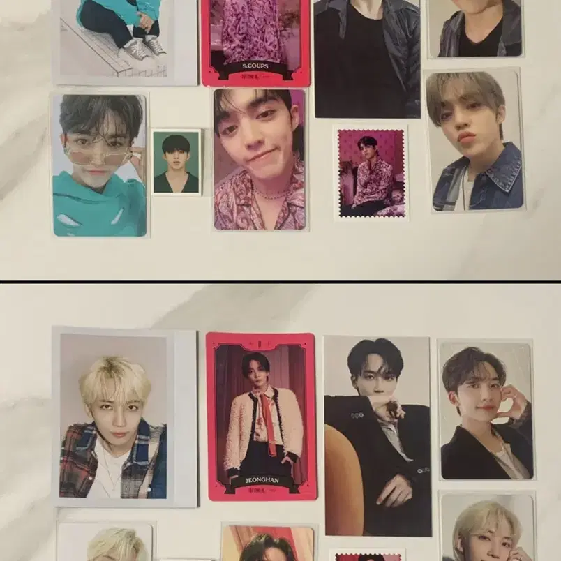세븐틴 에스쿱스 정한 원우 민규 시그 시즌그리팅 포카 드볼 양도 1