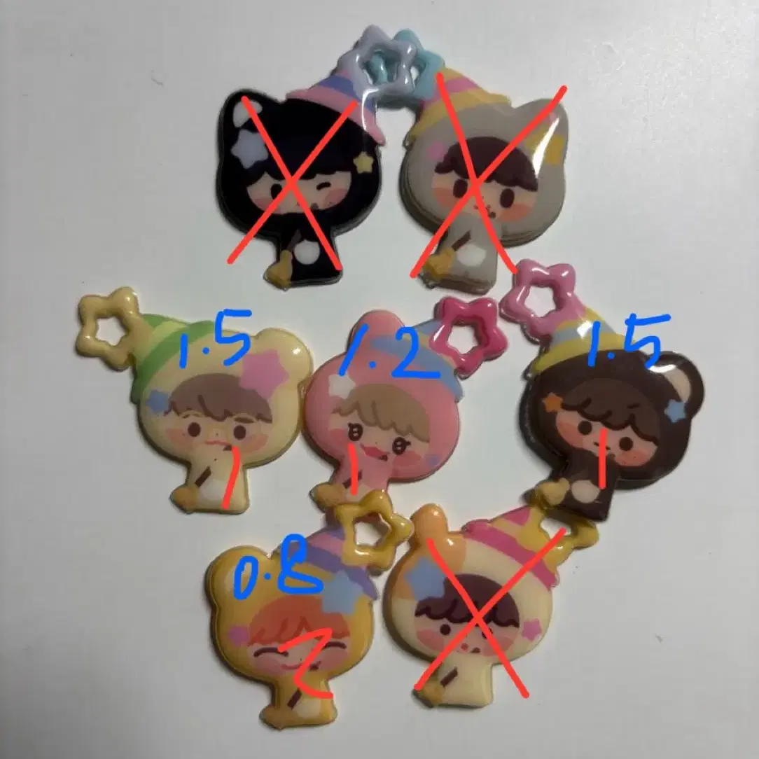 엔시티드림 다님 왕스티커 마법사 키링 포카 마크런쥔해찬제노재민천러지성 1
