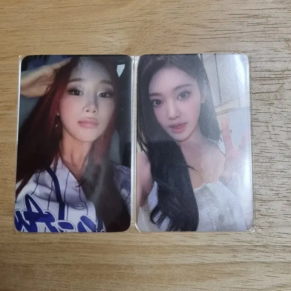 에스파 더티워크 위드뮤 럭드 지젤 닝닝 미공포 포카 분철 1