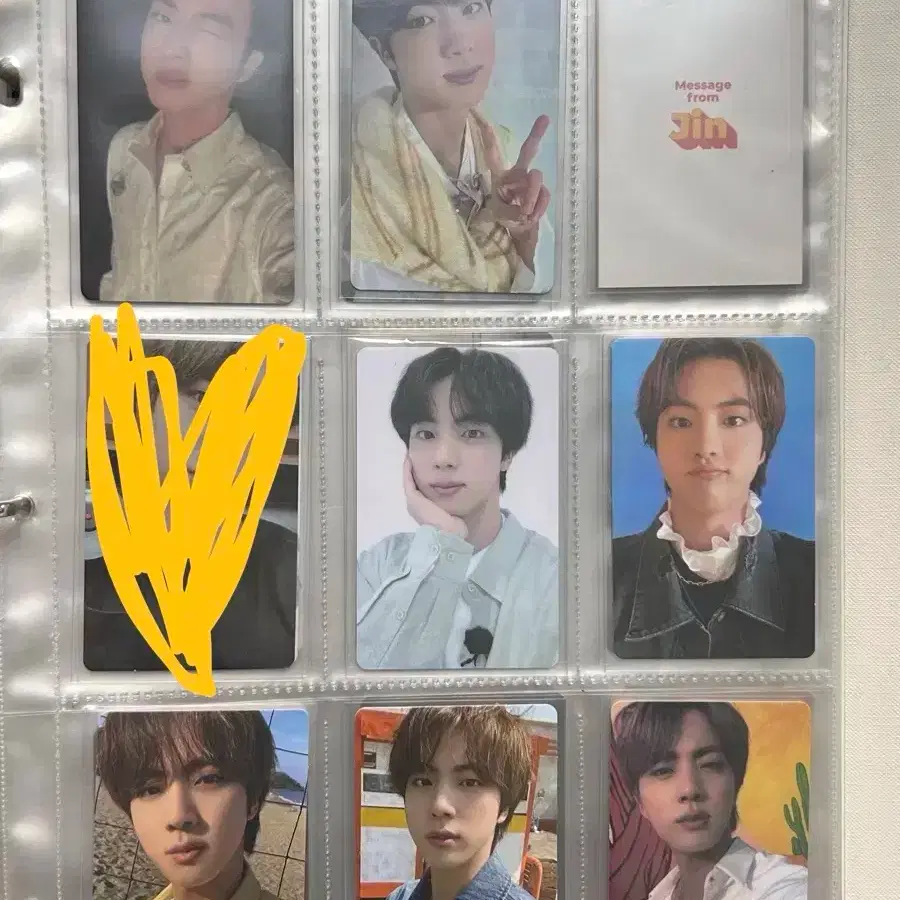 방탄 BTS jin 석진 공식 포카 , 굿즈 모음 6