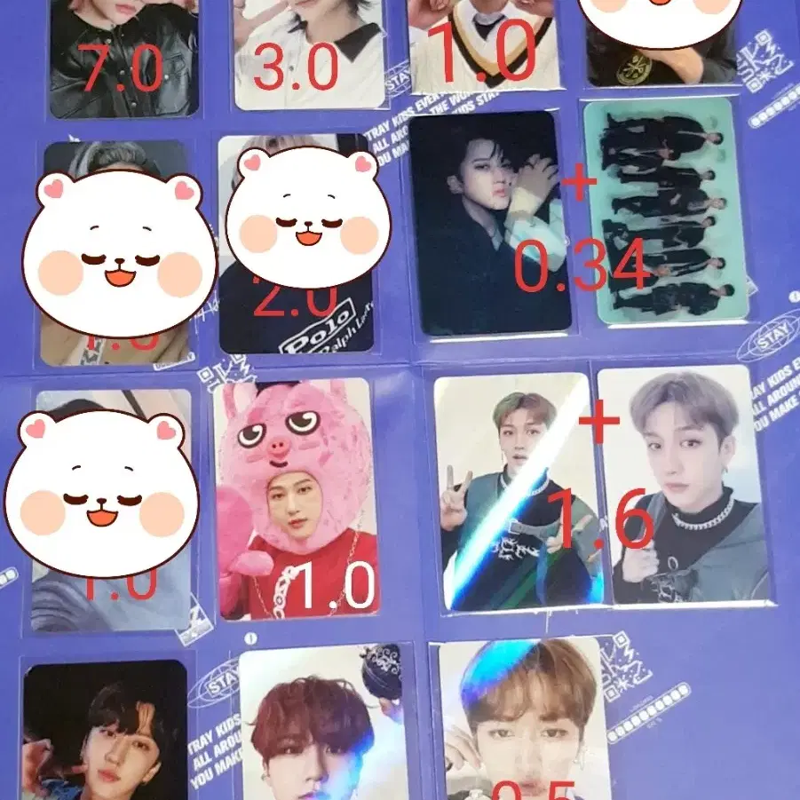스키즈 미공포 포카 방찬 리노 창빈 현진 한 승민 3