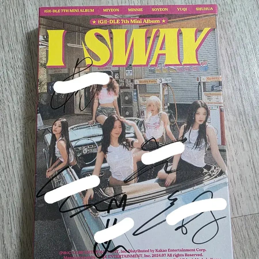 (비매) 아이들 I SWAY 싸인앨범 풀구성 슈화 포카 1