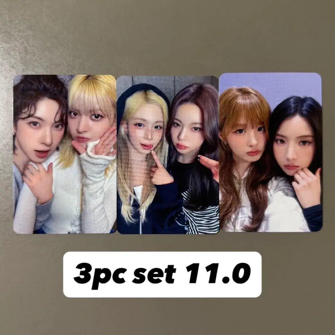 후기200/당일발송) 엔믹스 블루 발렌타인 유닛 대면 영통 당첨자 포카 1
