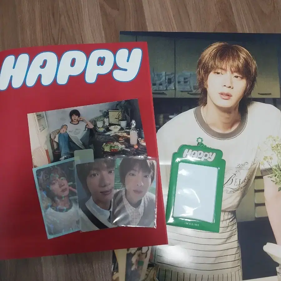 진 포토카드 포카 jin happy앨범 + 위버스특전 1