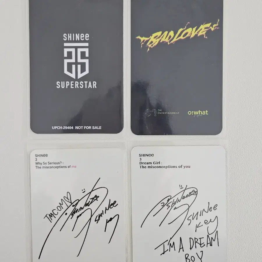 샤이니 키 포카 포토카드 미컨미 미컨유 드림걸 와쏘씨 2