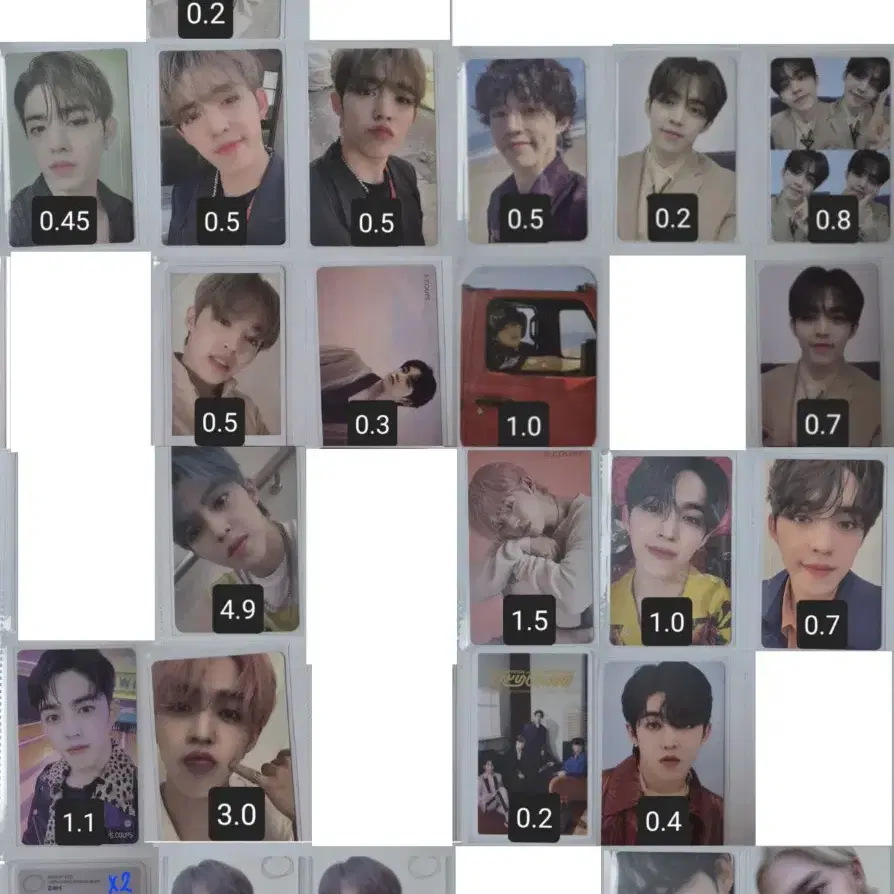 세븐틴 에스쿱스 포카 포토카드 양도 해피엔딩 페더썬 fml 헤븐 아타카 2