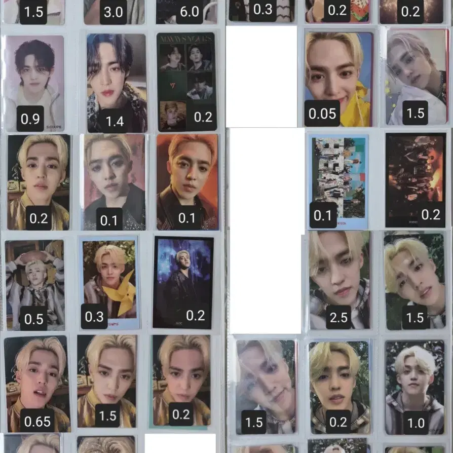 세븐틴 에스쿱스 포카 포토카드 양도 해피엔딩 페더썬 fml 헤븐 아타카 6