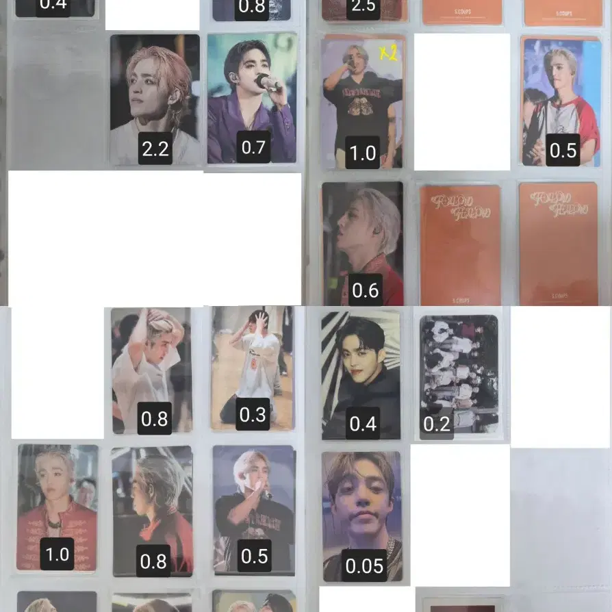 세븐틴 에스쿱스 포카 포토카드 양도 캐럿랜드 크로스백 시네마 홈 캐럿존 4
