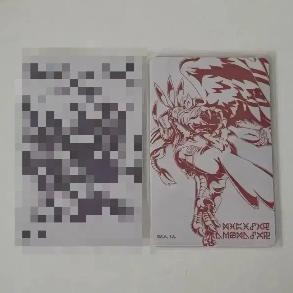 디지몬 콜라보 카페 럭키드로우 포토카드 한소라 2
