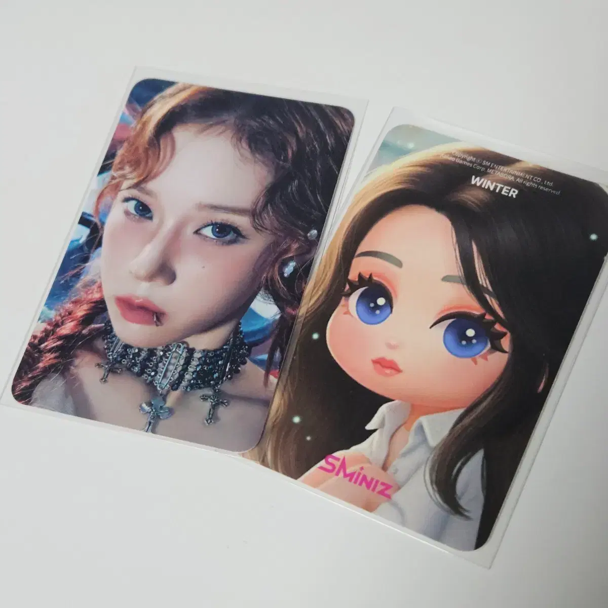 에스파 윈터 슴미니즈 sminiz 광야 팝업 포카 1