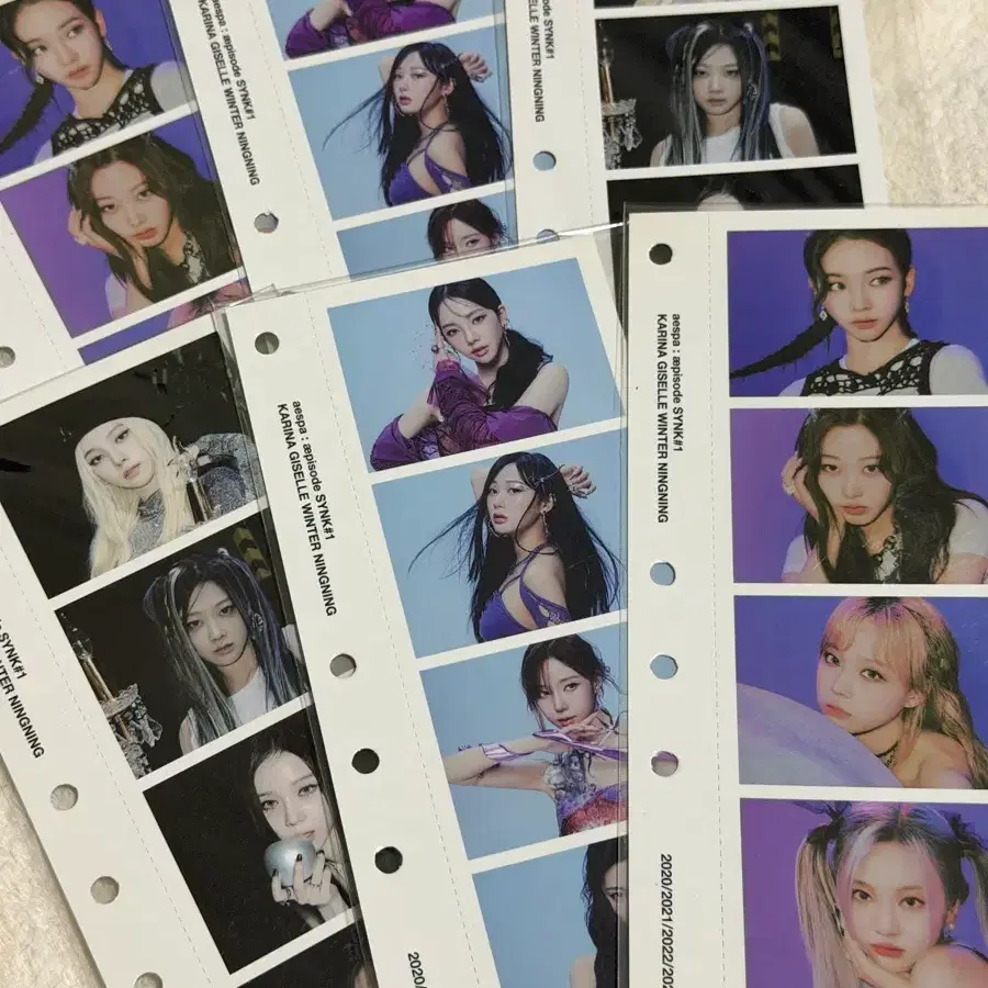 3장 1set ) 에스파 블루레이 DVD 특전 네켓 포카 카리나 윈터니 1