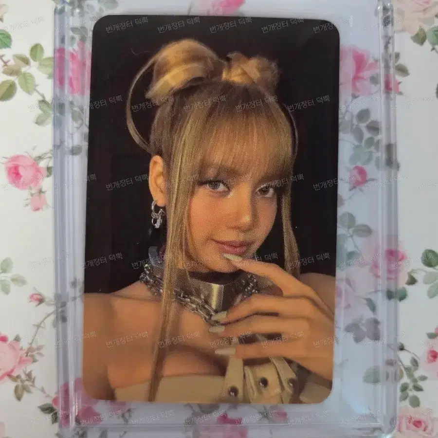 블랙핑크 블핑 포토카드 포카 데드라인 위버스 이벤트 w inner 리사 1