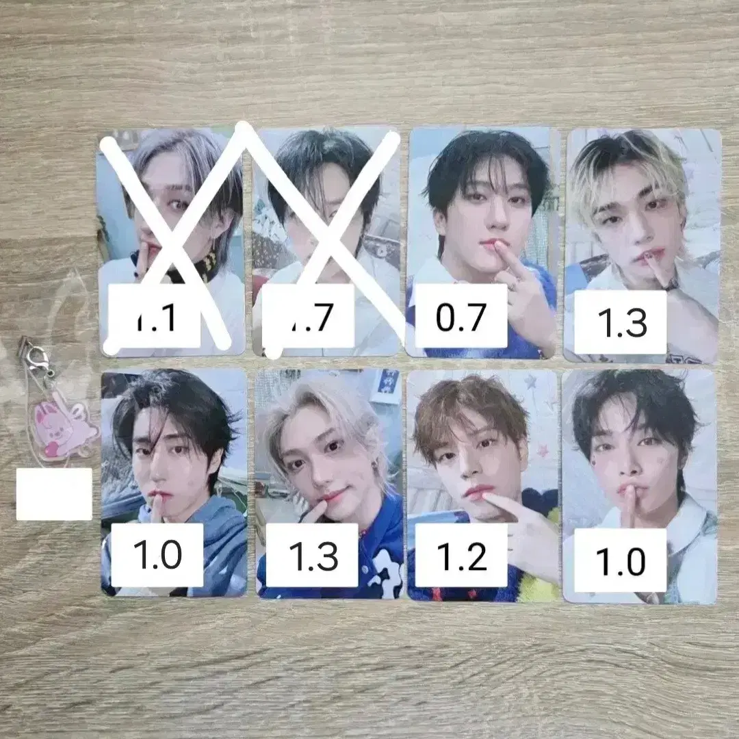 스트레이키즈 스키즈 6기 팬미팅 입장 포카, 울프찬 키링 1