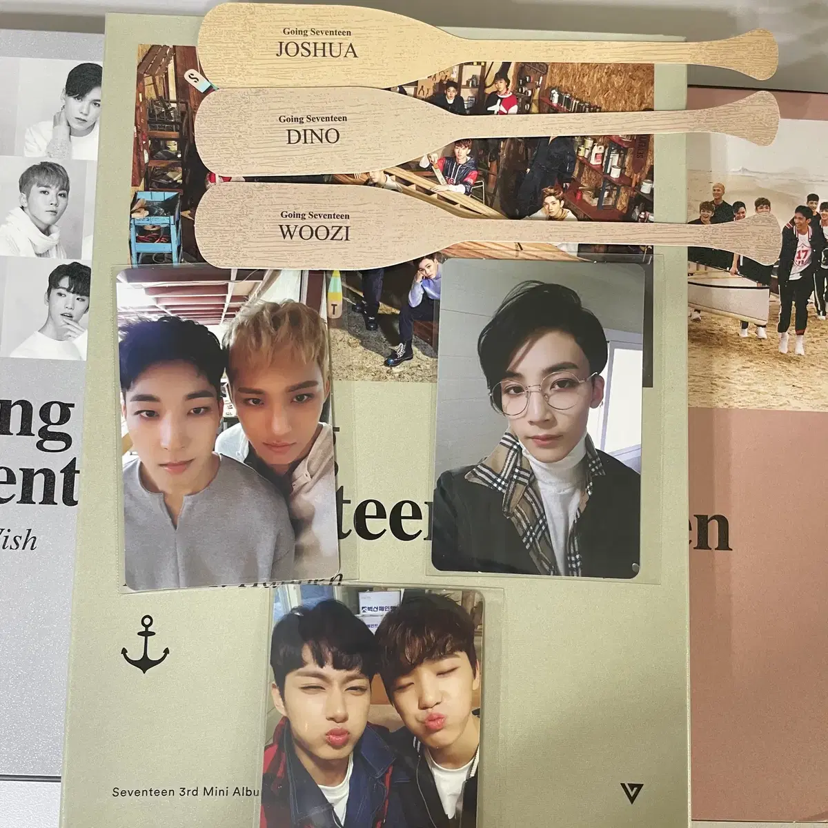 세븐틴 고잉세븐틴 원우민규, 정한, 디노, 준 포카 1