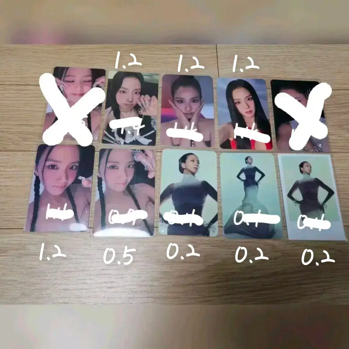 블랙핑크 데드라인 지수 포카 판매
