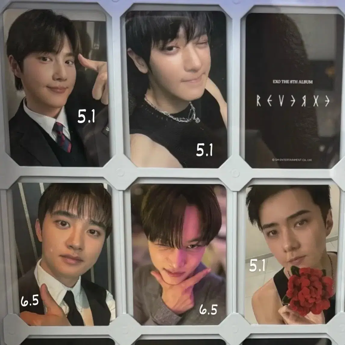 엑소 홍콩 중국 오프라인 럭드 포카 특전 디오 경수 찬열 세훈 수호 레이 1