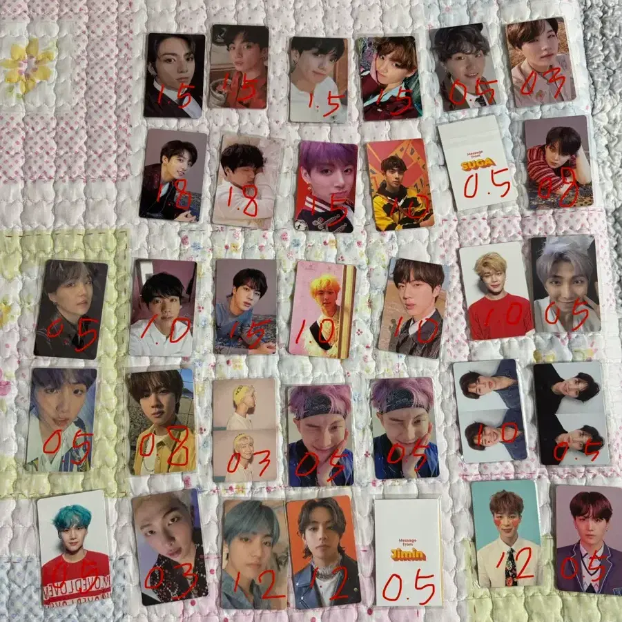 방탄소년단 bts 공식포카 1