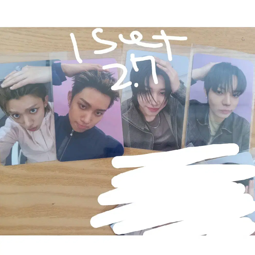 롱샷 1set 메이크스타 공식 특전포카 lngshot 오율 루이 률 우진 1
