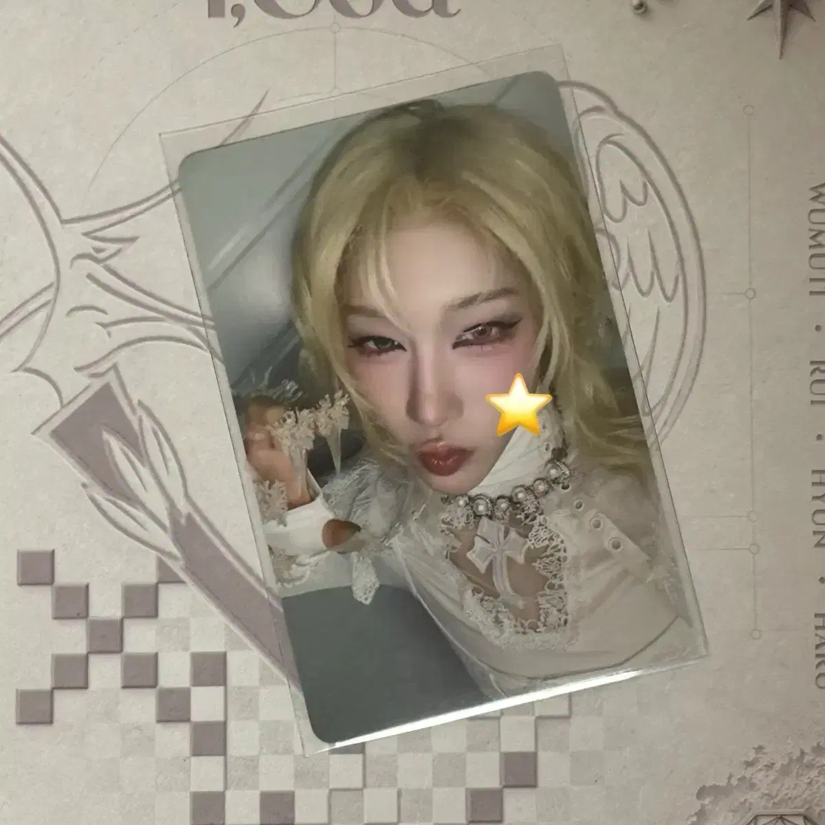 XLOV 엑스러브 RUI 루이 글리터 콜렉트 케이스 포카 포토카드