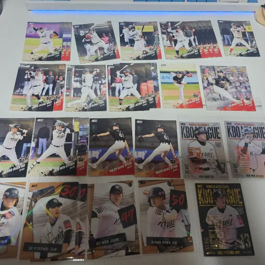 2025 kbo kt 카드 포카 소형준 퍼즐 강백호 천성호 허경민 골드 1