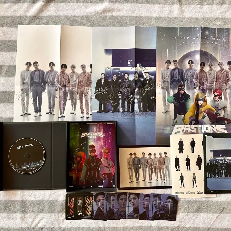 BTS BAESTIONS 3D 애니메이션 DVD 포토카드 포함 1