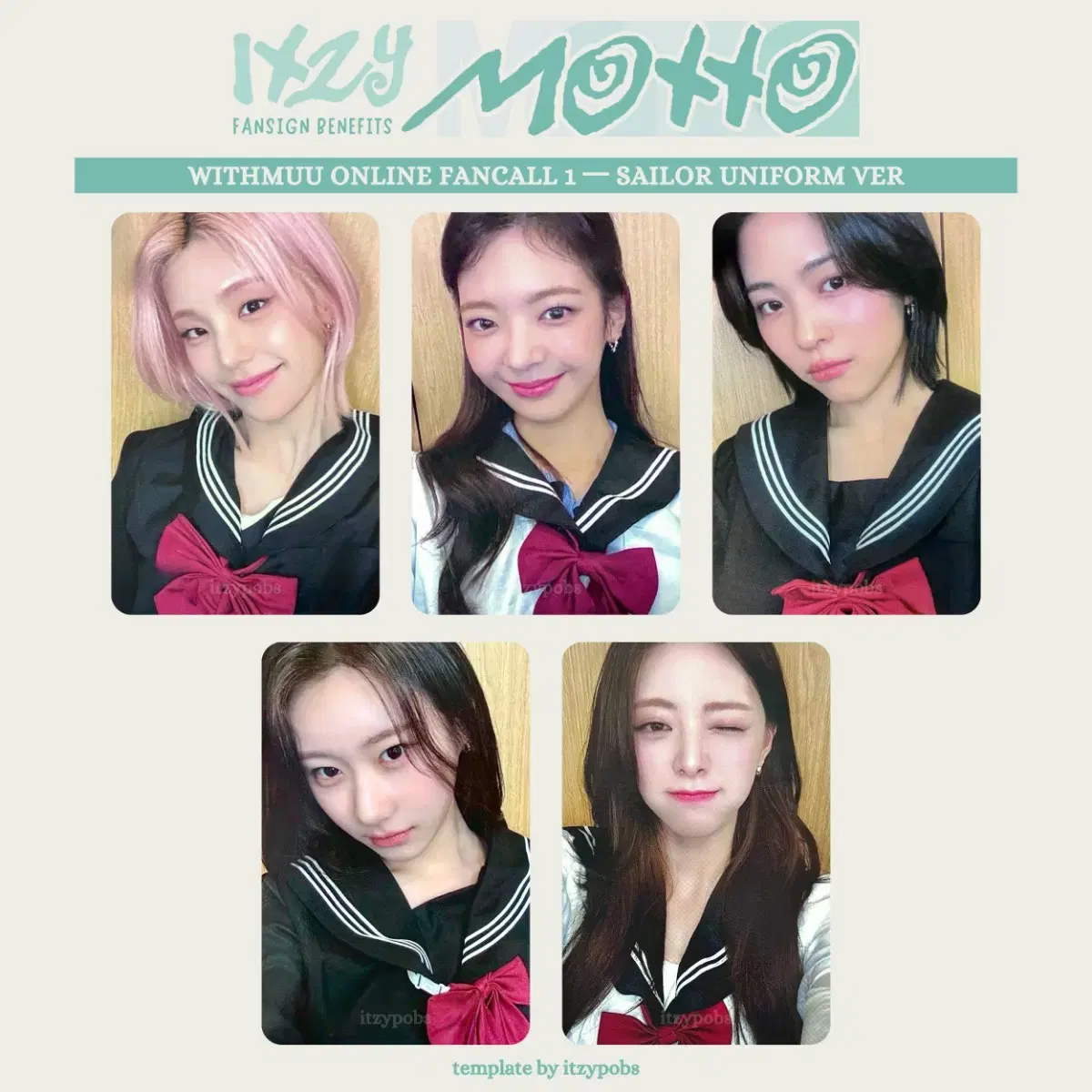 itzy 위드뮤 포카 리아 motto 세라복 1