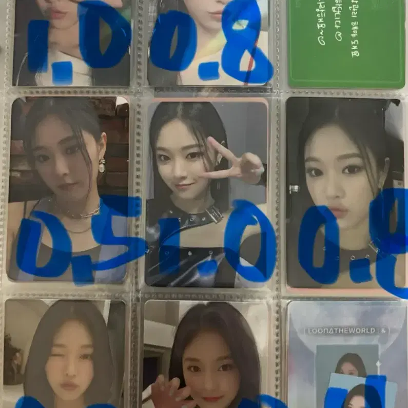 이달소 희진 현진 비비 여진 포카 7