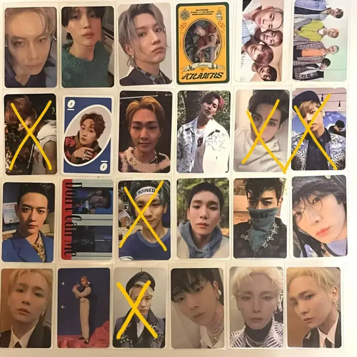 샤이니 포토카드 (키, 민호, 태민, 온유, 종현) 1