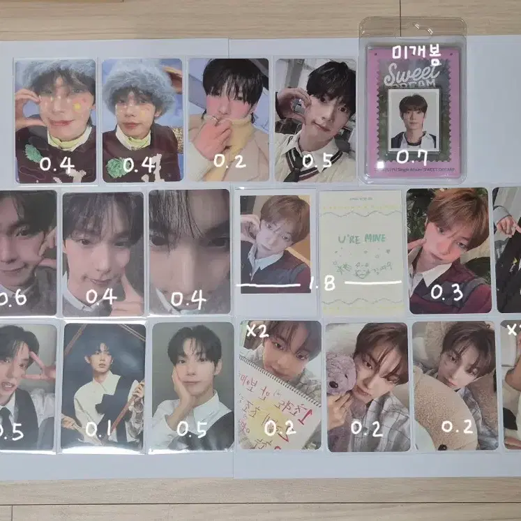 플레어유 최립우 강우진 다이어리 크레용 앨범 포카 2