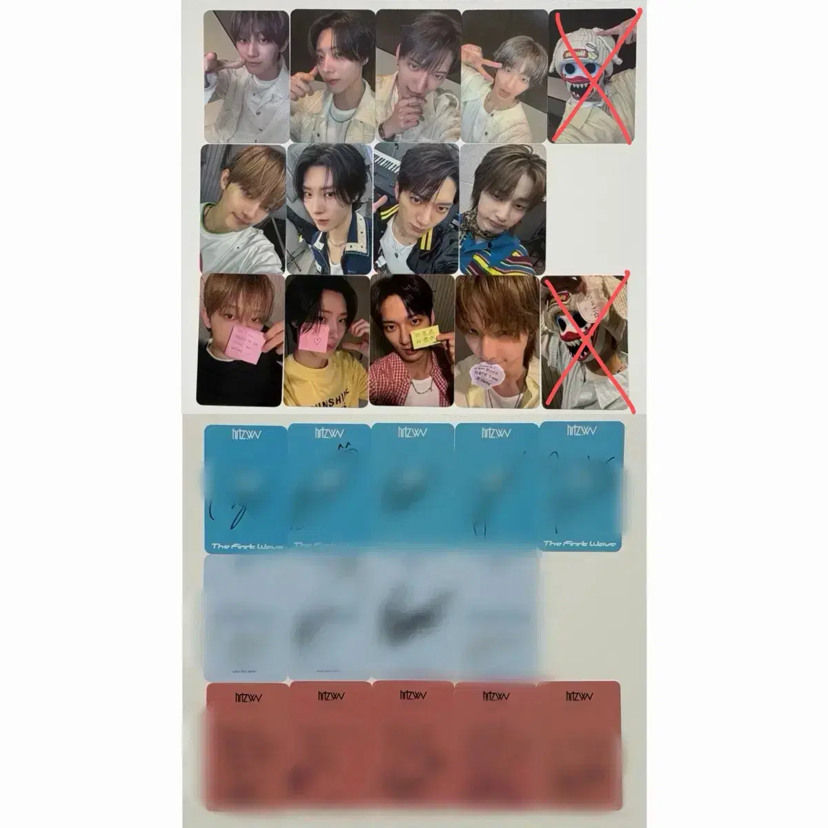 하츠웨이브 대면 팬싸 싸인 포카 윤영준 리안 데인 케이텐 하기와