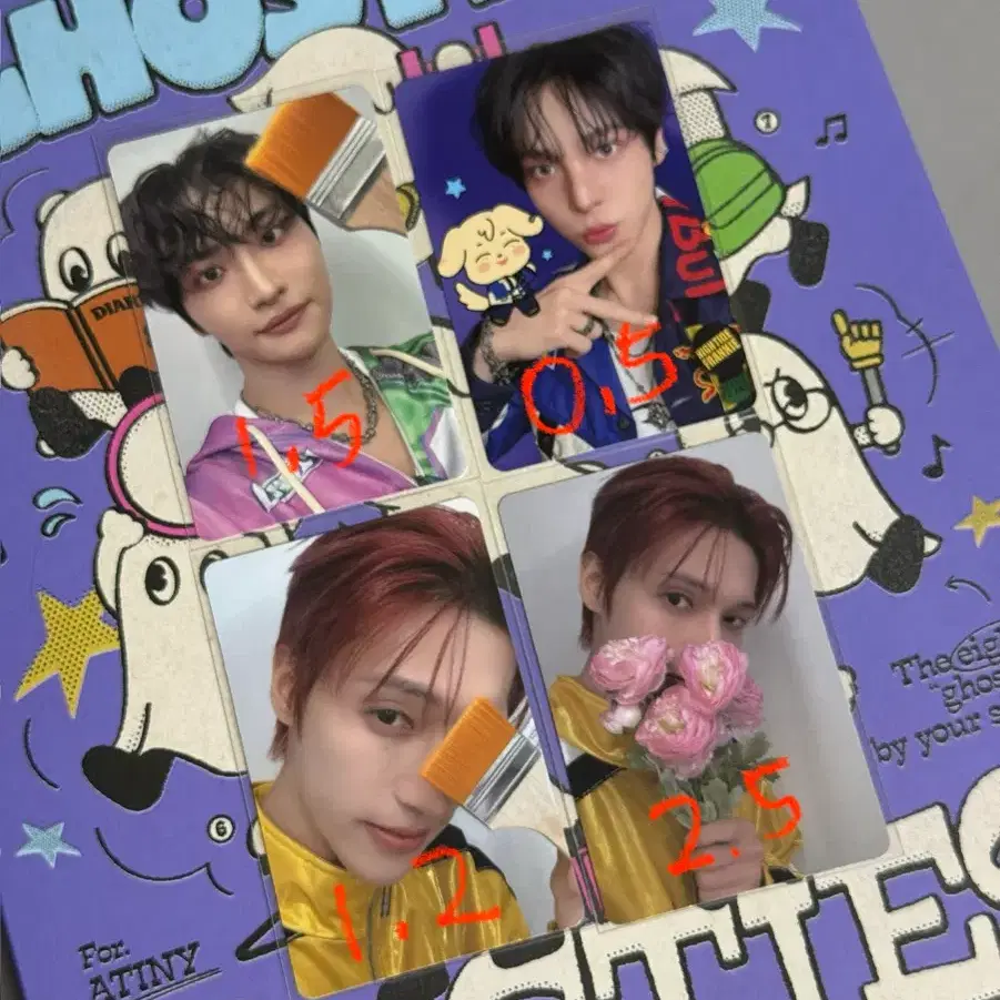 에이티즈 애니티즈팝업 포카 성화 우영 윤호 ateez 1