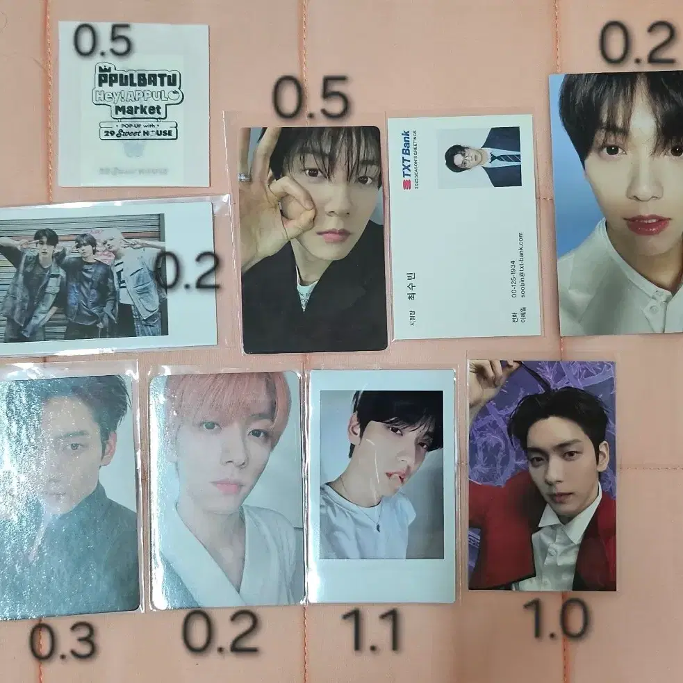투바투 앨범 특전 포카 판매 연준 수빈 범규 태현 휴닝카이 3