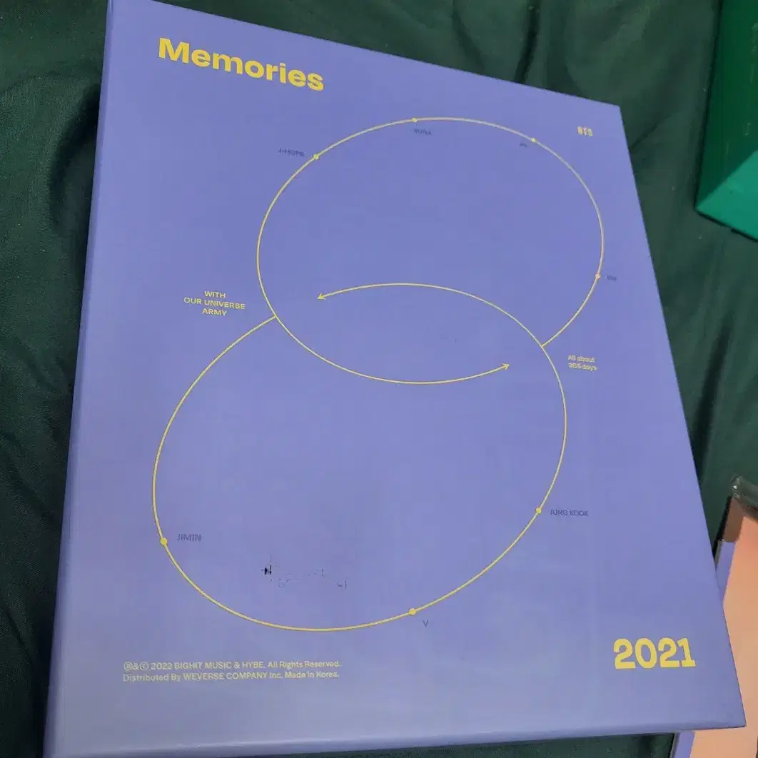방탄 2021 메모리즈 블루레이 진 포카 포함 3
