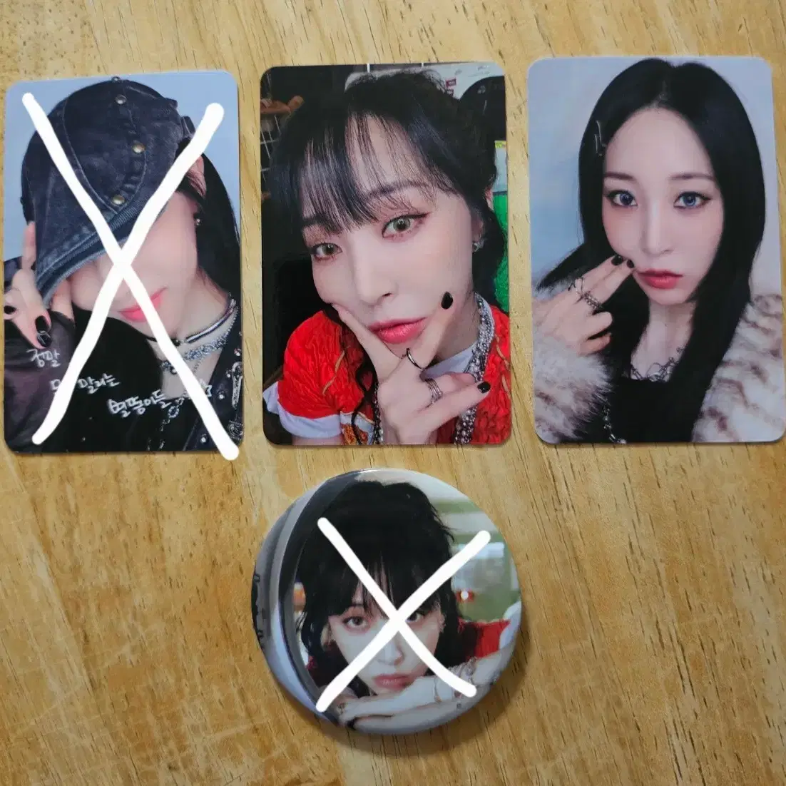 마마무 문별 런드리 공방 포토카드 뱃지 1