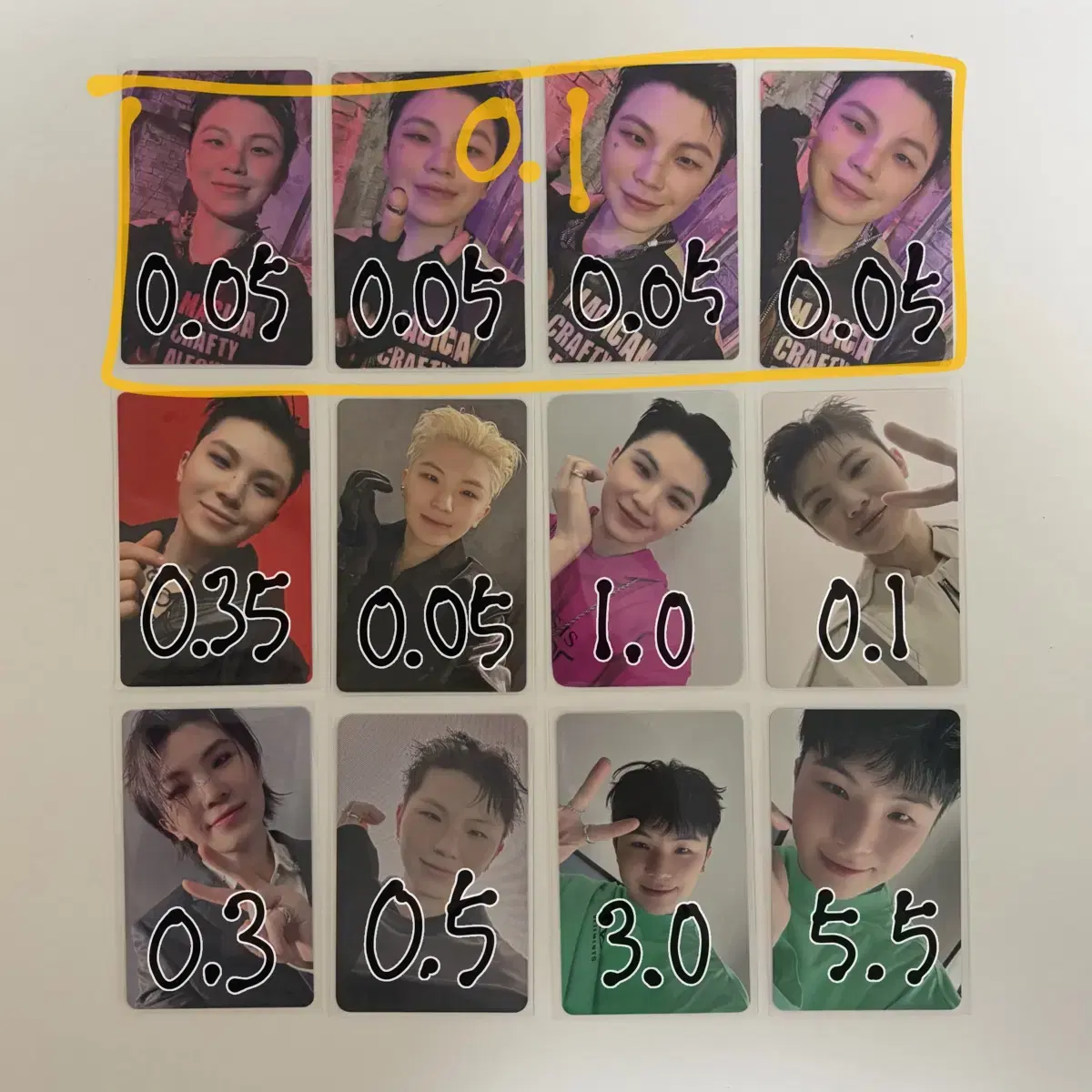 포마가격) 세븐틴 우지 지훈 포카 양도 판매 교환 7