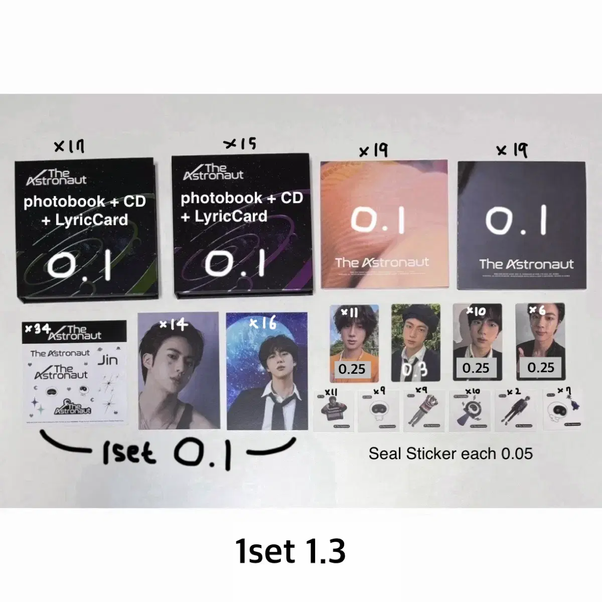 방탄 석진 디애스트로넛 앨범 포카 진 jin bts poca album