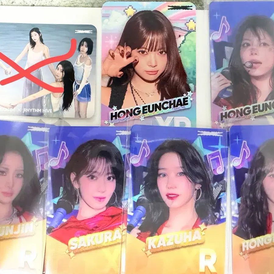 르세라핌 리듬하이브 PUREFLOW 럭키드로우 및 미션포카 1