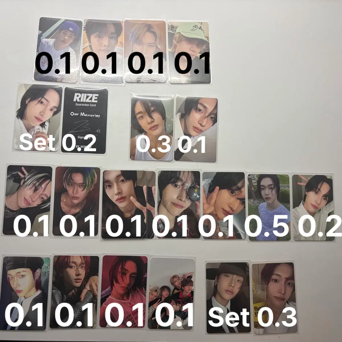 급처) 라이즈 은석성찬원빈소희찬영 포카 양도 1