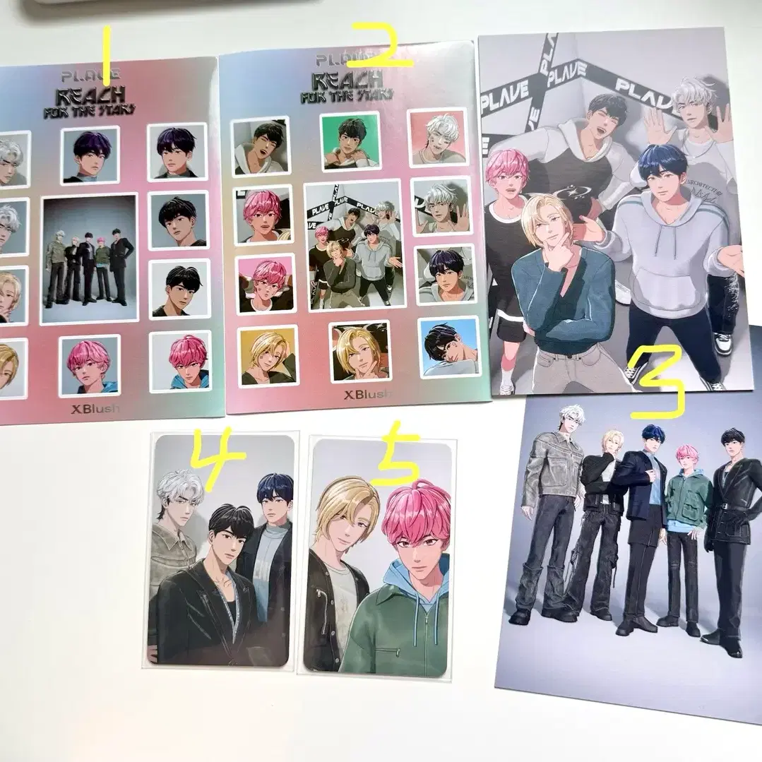 플레이브 xblush 포토카드+캔뱃지+특전 예준노아밤비은호하민 핀버튼 2