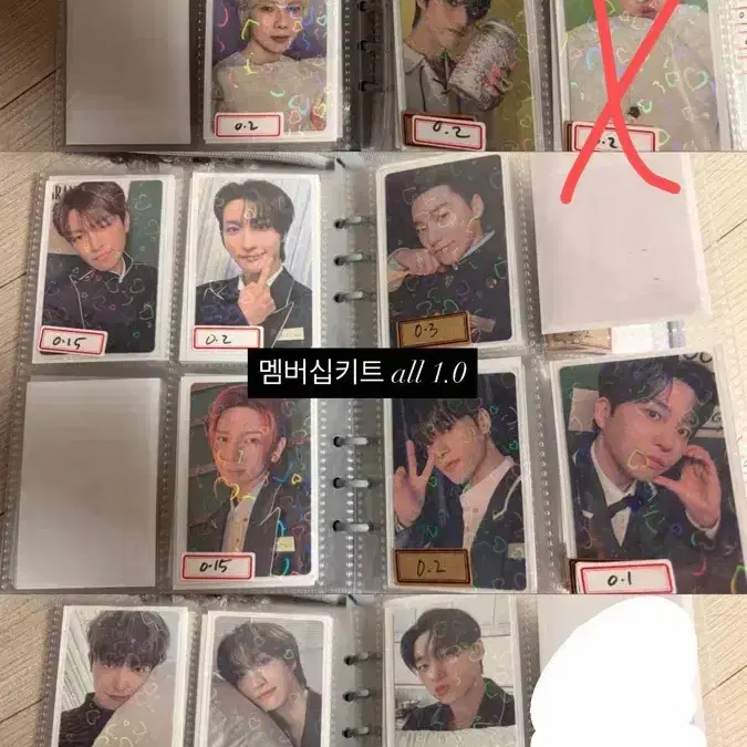 에이티즈 시세 이하 포카 대량 양도합니다. 홍중성화윤호여상산민기우영종호 5