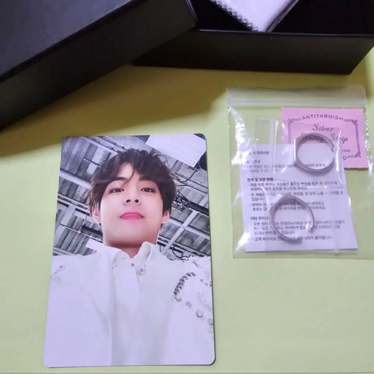 BTS 방탄 스픽콘 반지 태형 포카 뷔 (오직 포카 1장) 4