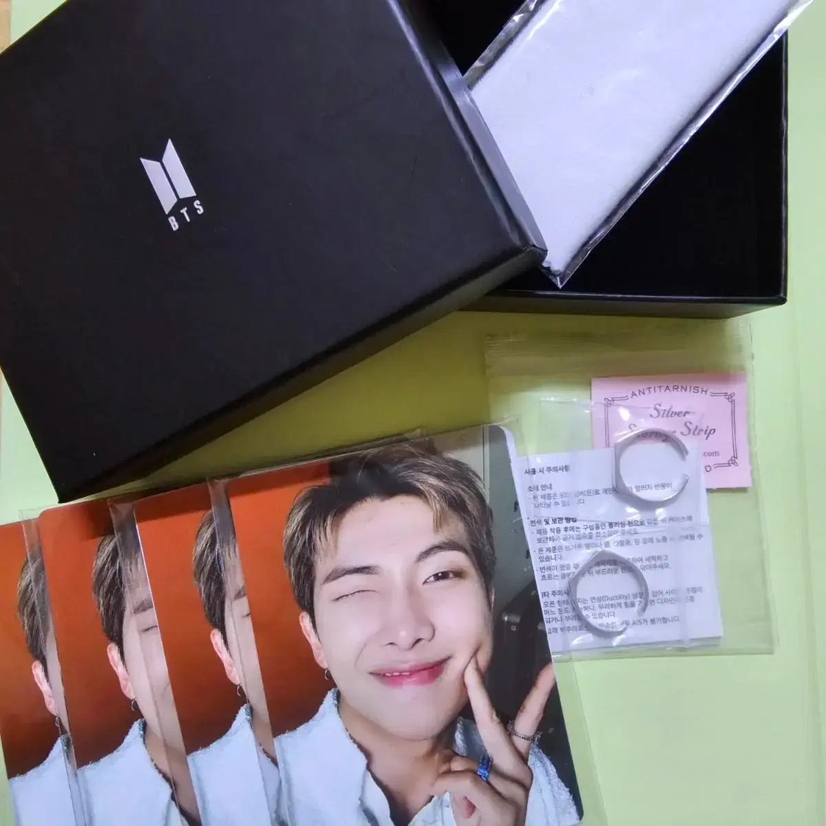 BTS 방탄 스픽콘 반지 태형 포카 뷔 (오직 포카 1장) 5